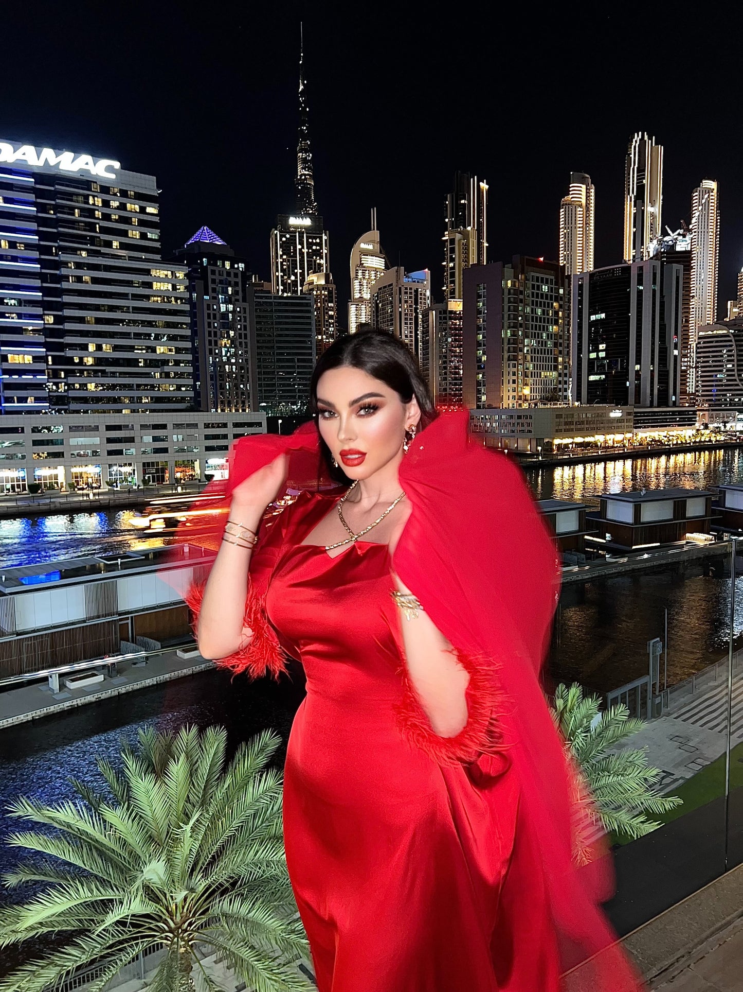 Ayesha Red Kaftan