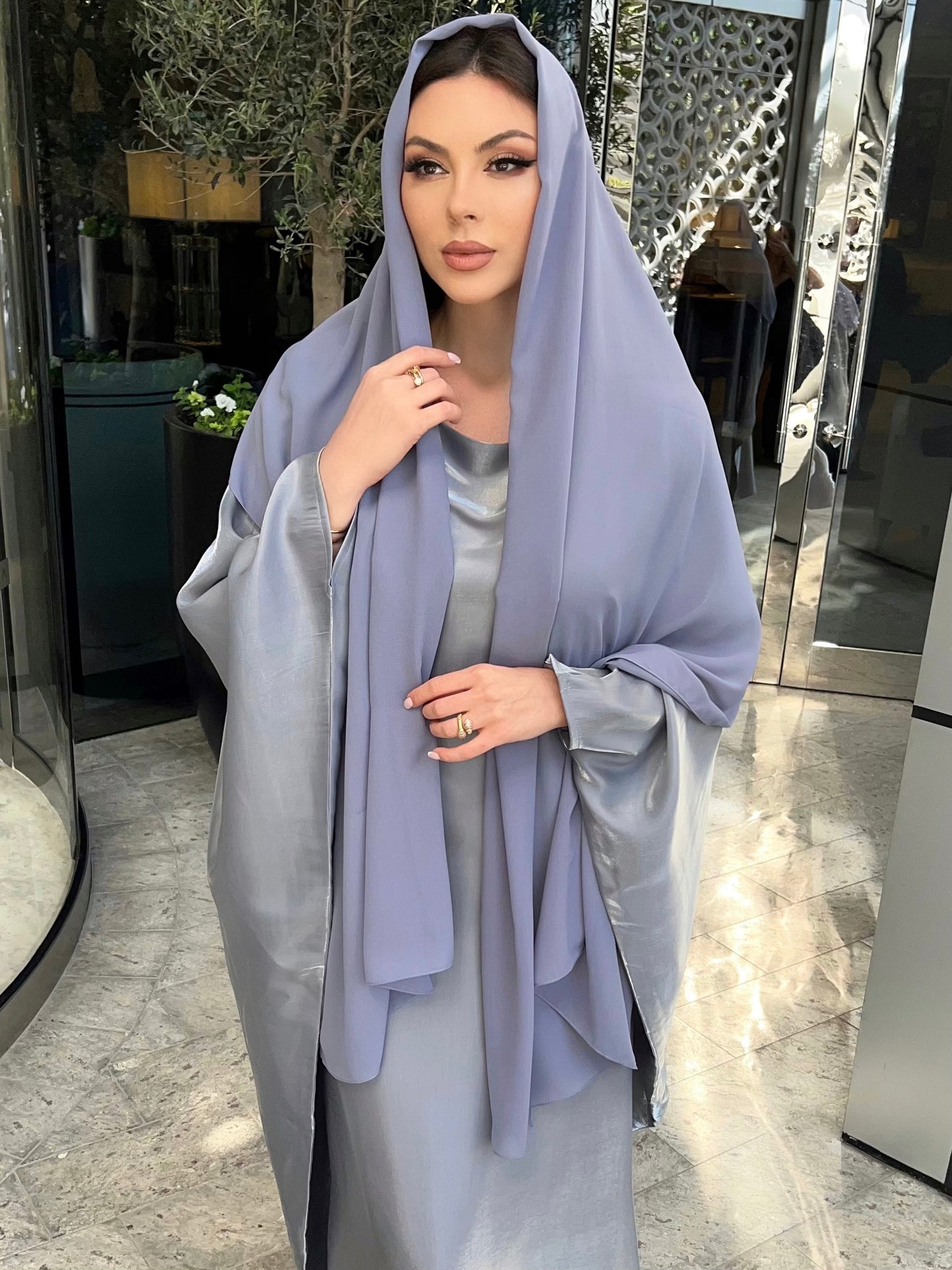 Grey Abaya Dress
