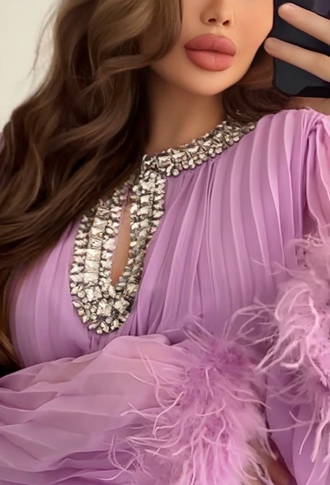 Lilac Luxury Embellished Dress
