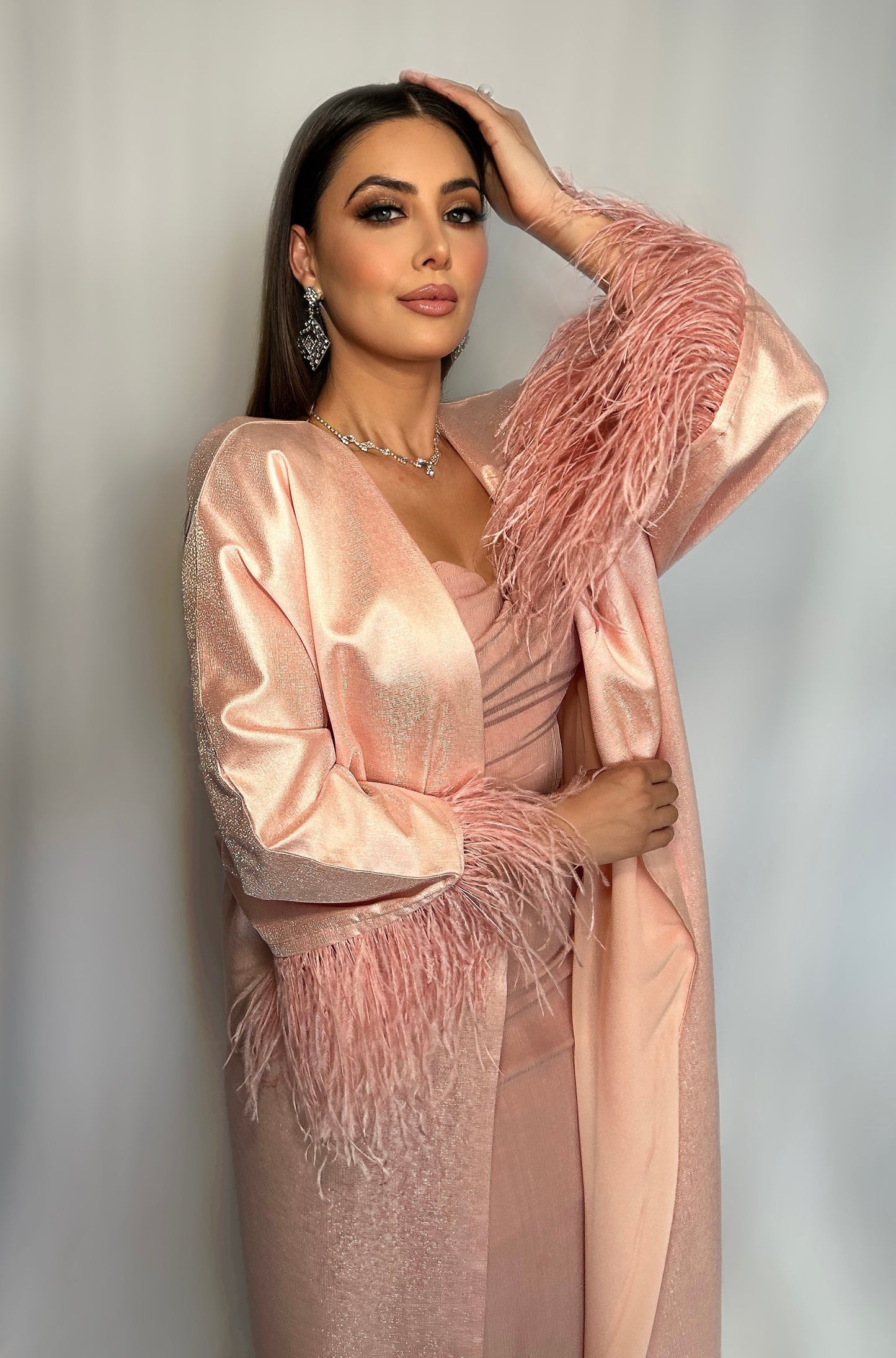 Lavish Pink Feather