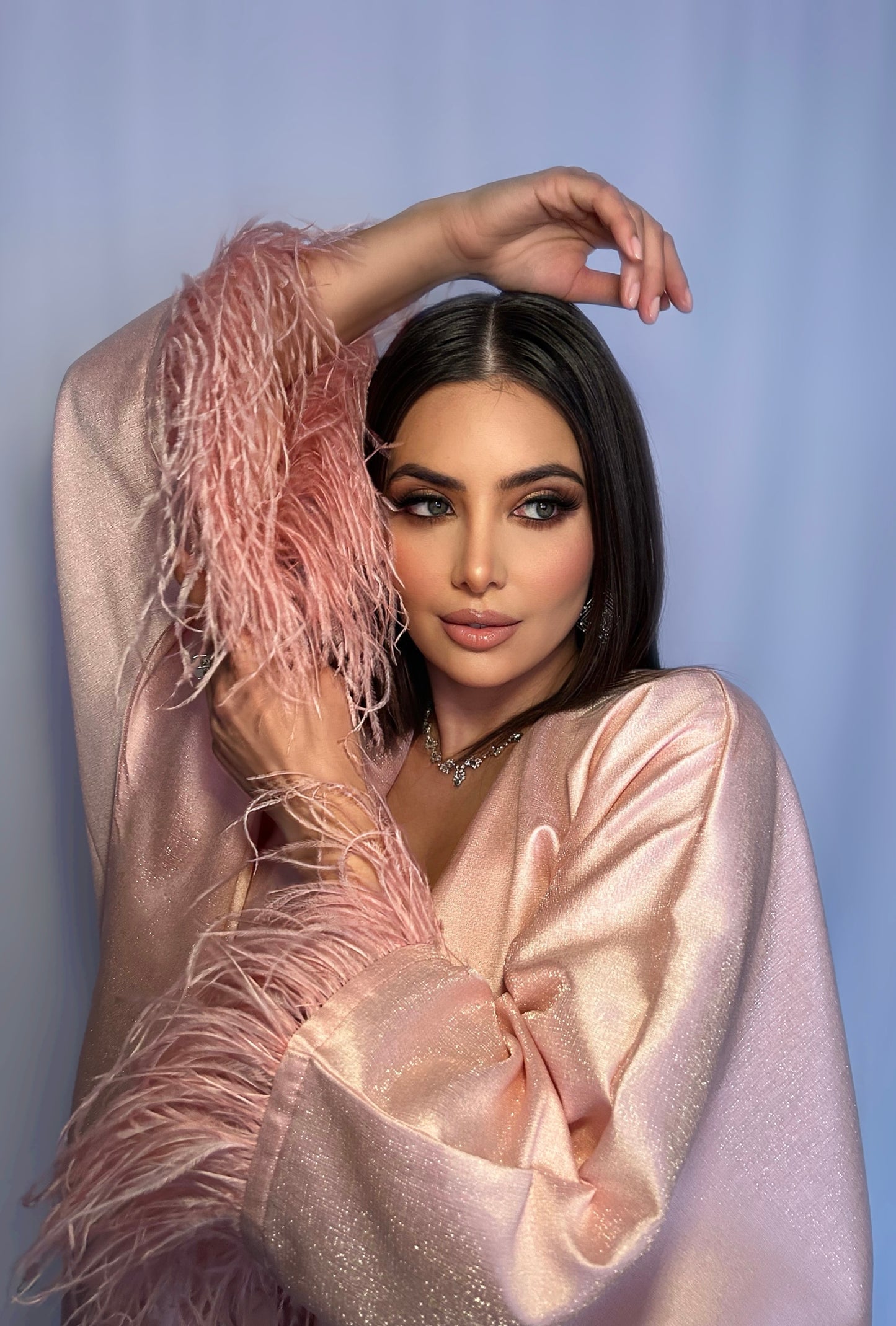 Lavish Pink Feather