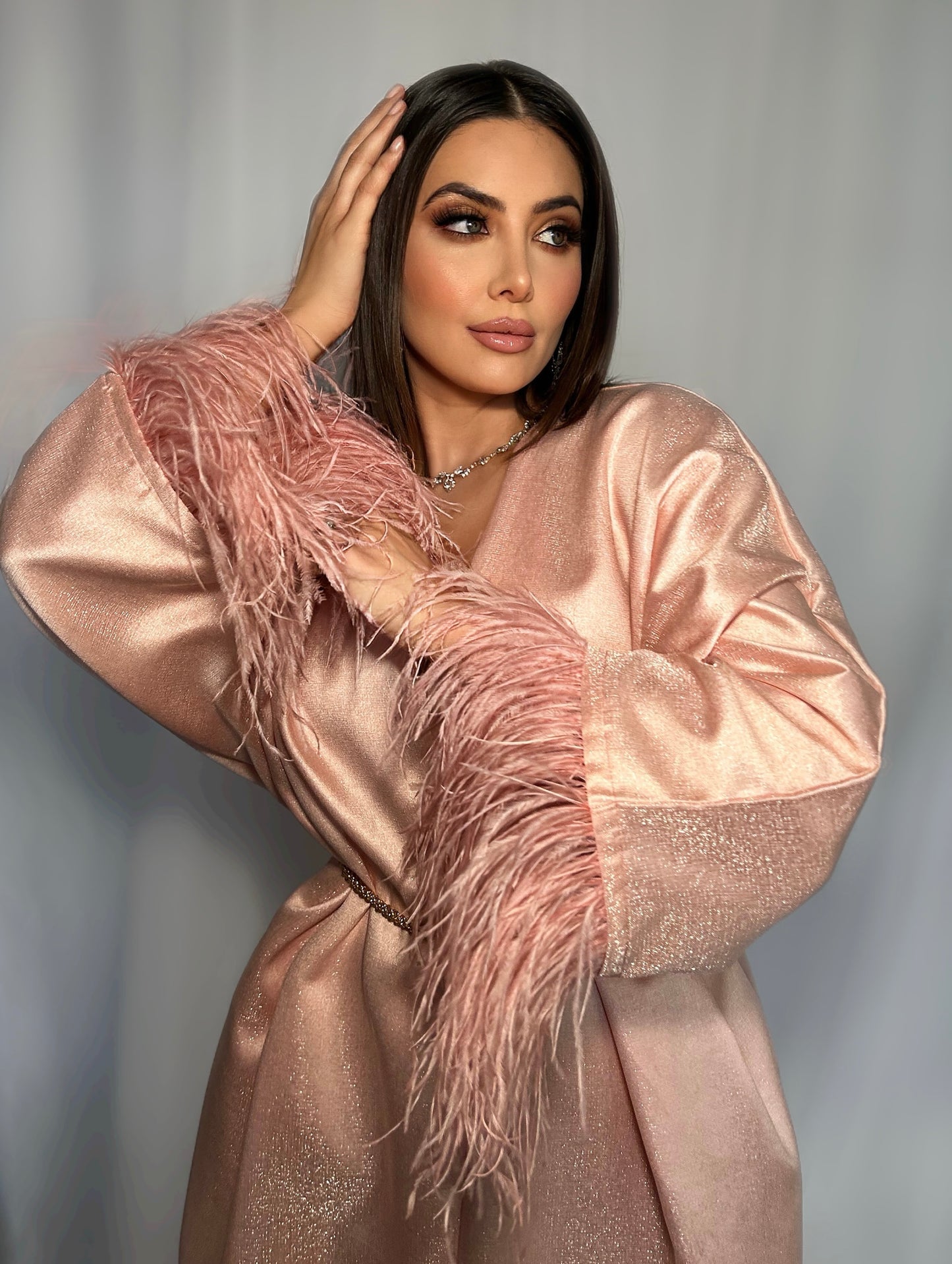 Lavish Pink Feather